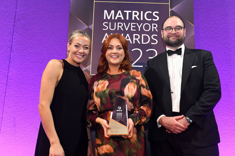 Carolyn Brady wins RICS Matrics Surveyor of the Year at the RICS Matrics Surveyor Awards 2023